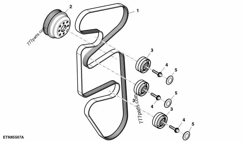 john deere 111 pulley diagram
