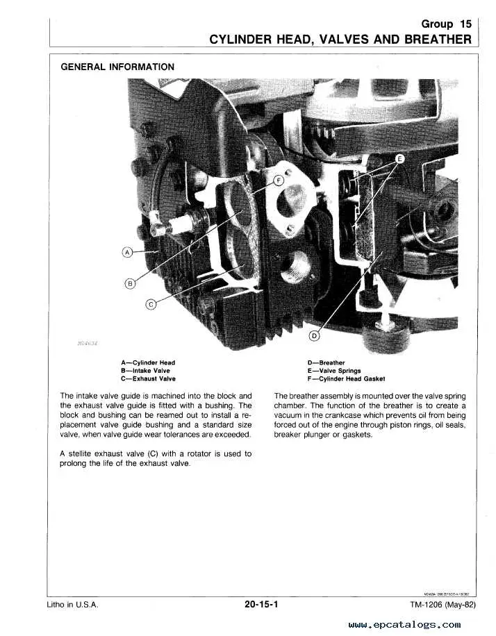 john deere 116 engine diagram