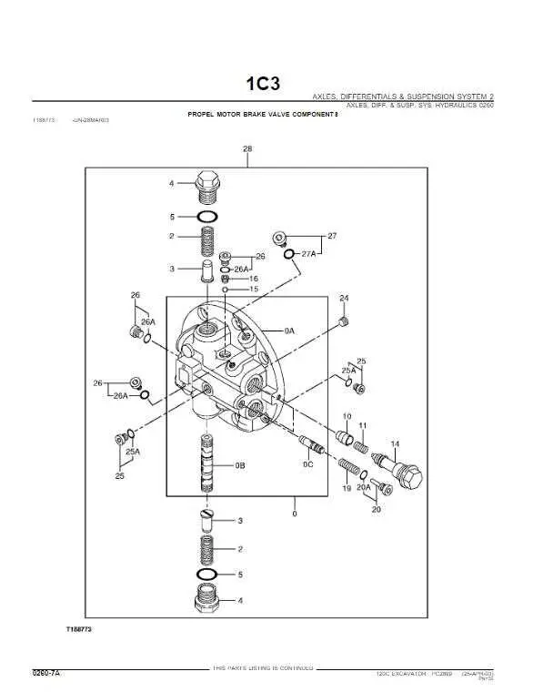 john deere 120c excavator accessory belt diagram