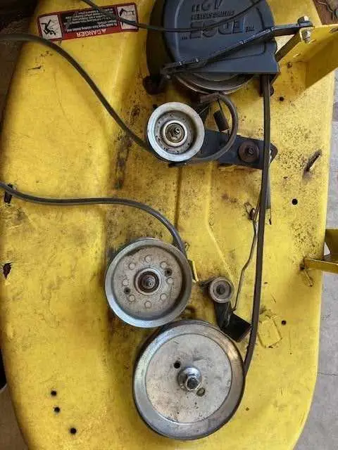 john deere 125 mower belt diagram