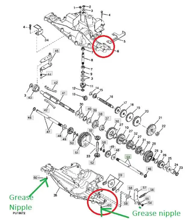 john deere 140 k46be parts diagram
