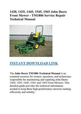 john deere 1445 parts diagram