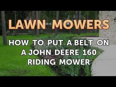 john deere 160 drive belt pulley diagram