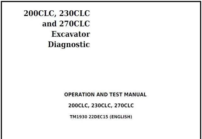 john deere 200clc 230clc and 270clc excavator wiring diagram john deere 200clc 230clc and 270clc excavator wiring diagram