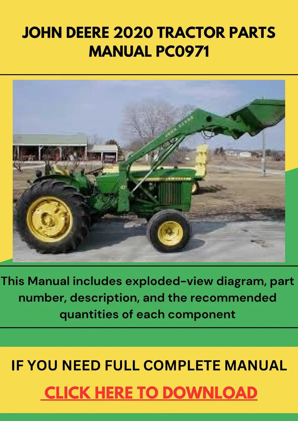 john deere 2020 parts diagram