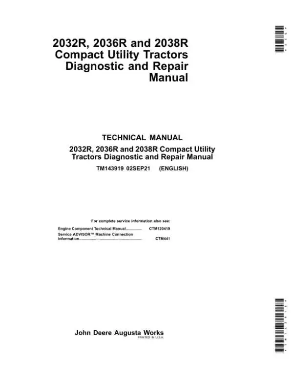 john deere 2038r parts diagram