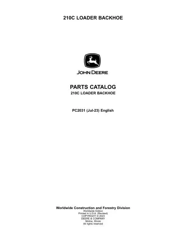 john deere 210c parts diagram