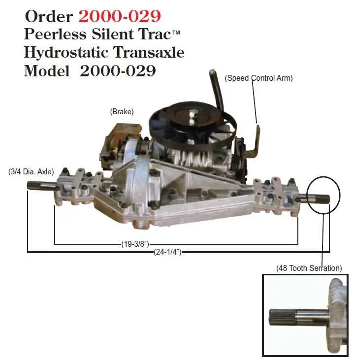 john deere 214 peerless transaxle parts diagram