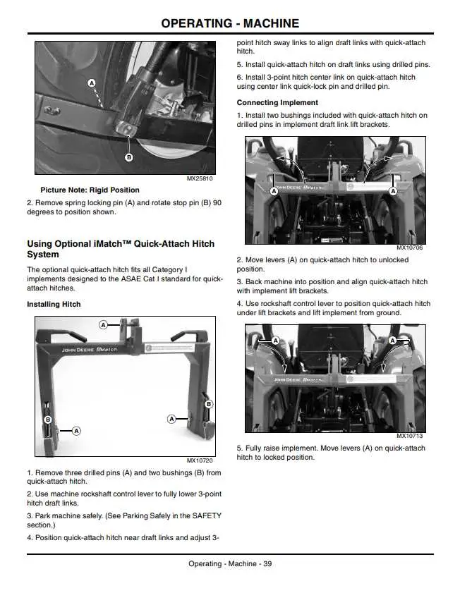 john deere 2210 3 point hitch parts diagram