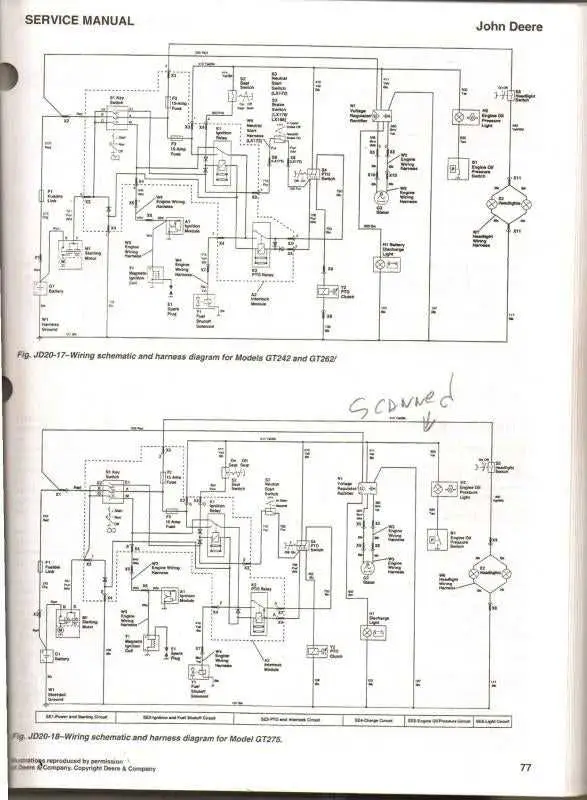 john deere 240 48 mower deck diagram