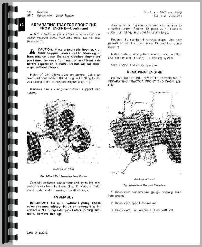 john deere 2440 hydraulic system diagram