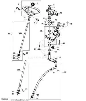 john deere 245 parts diagram