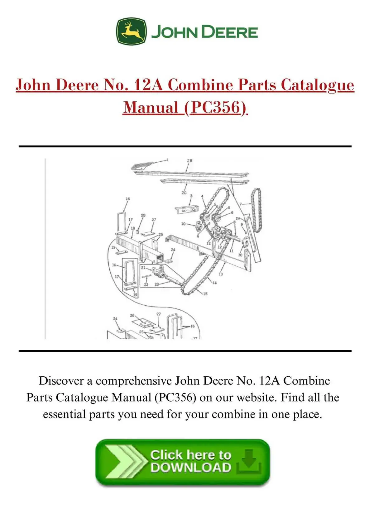 john deere 245 parts diagram