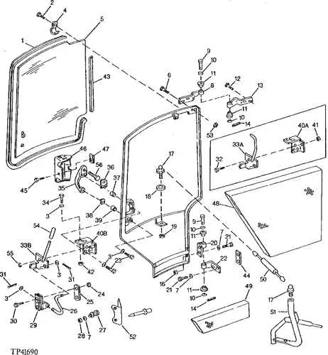 john deere 260 backhoe parts diagram