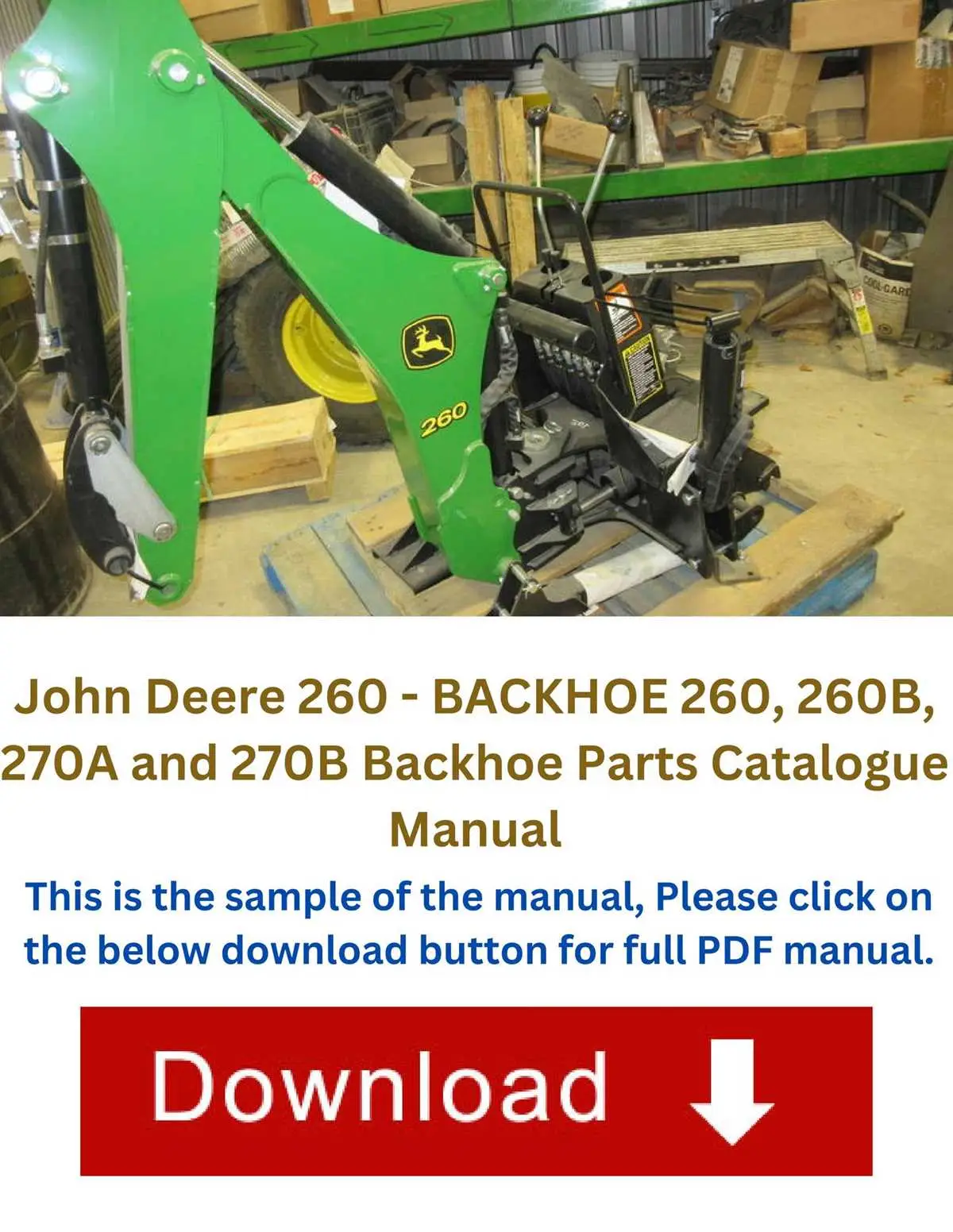 john deere 260 parts diagram