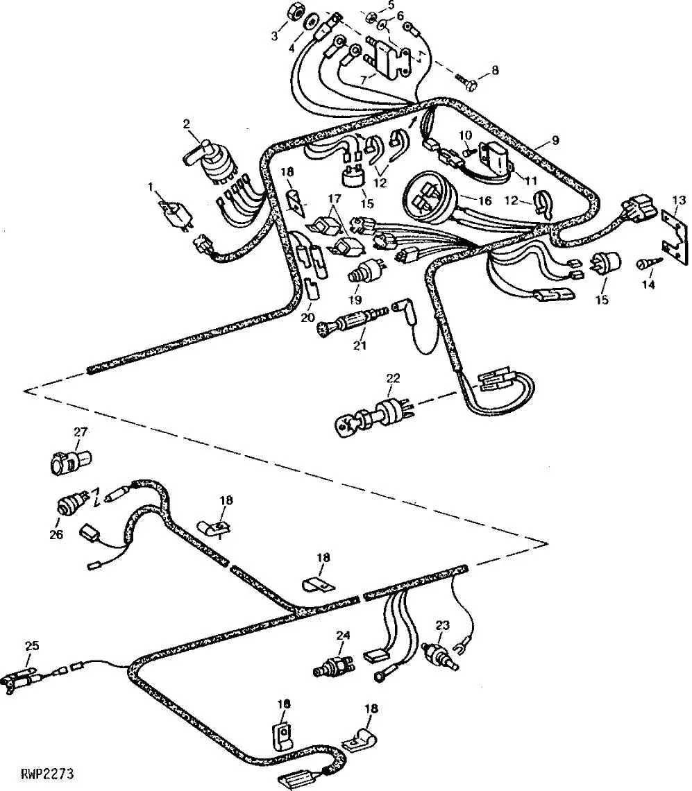 john deere 2640 alternator wiring diagram