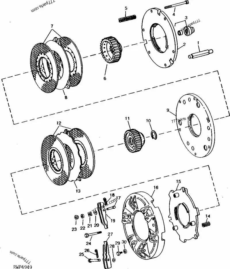 john deere 265 pto clutch diagram