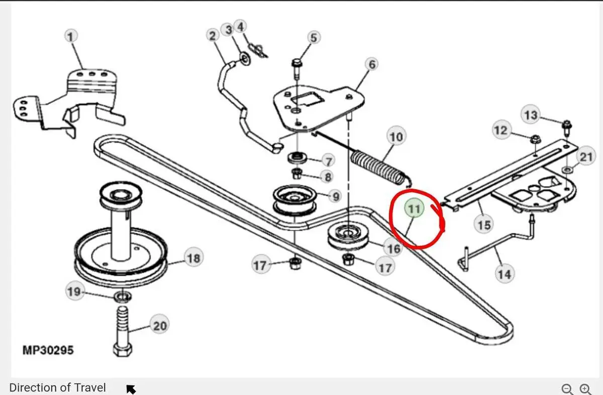 john deere 285 transmission belt diagram