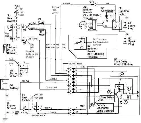 john deere 300 ignition switch wiring diagram