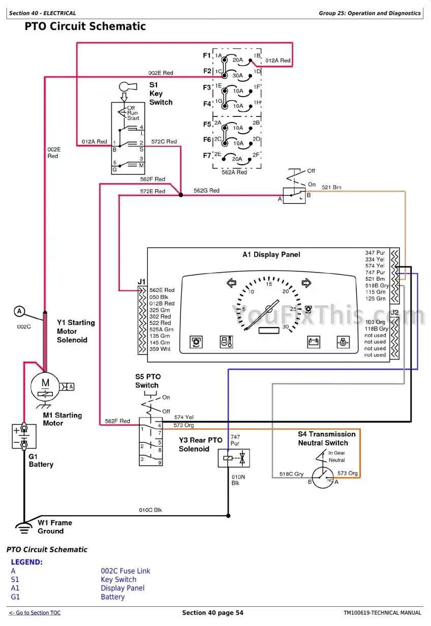 john deere 3032e electrical diagram
