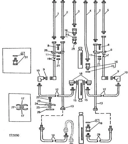 john deere 310 backhoe parts diagram door