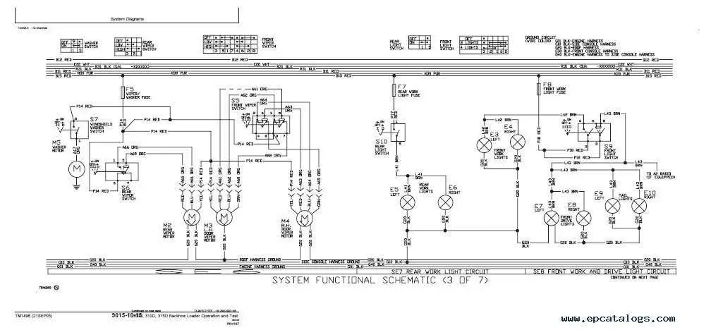 john deere 310d parts diagram
