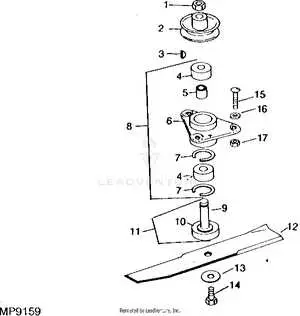 john deere 318 46 deck diagram