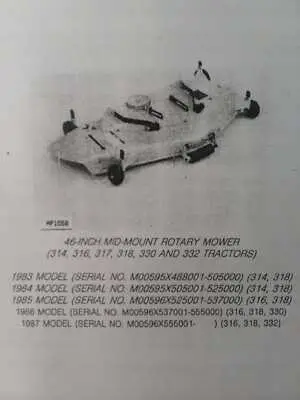 john deere 318 deck diagram