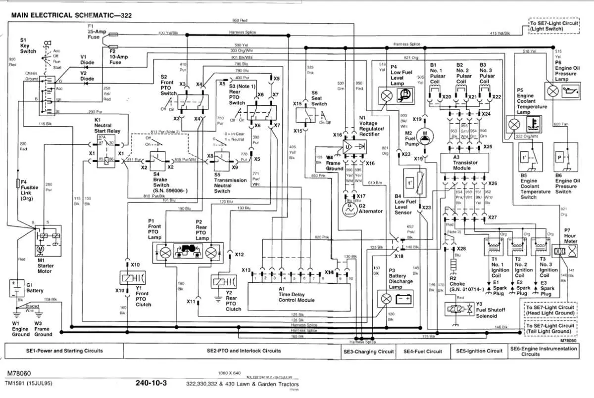 john deere 322 alternator wiring diagram
