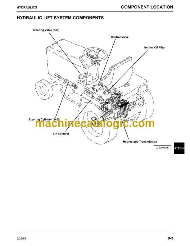 john deere 325 seat bracket diagram