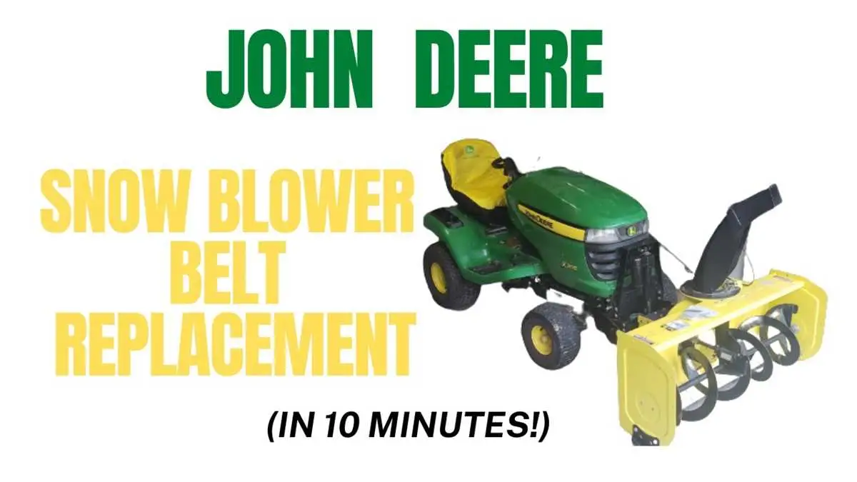 john deere 325 snowblower belt diagram