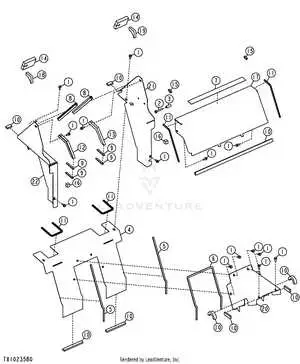 john deere 332 mower deck parts diagram