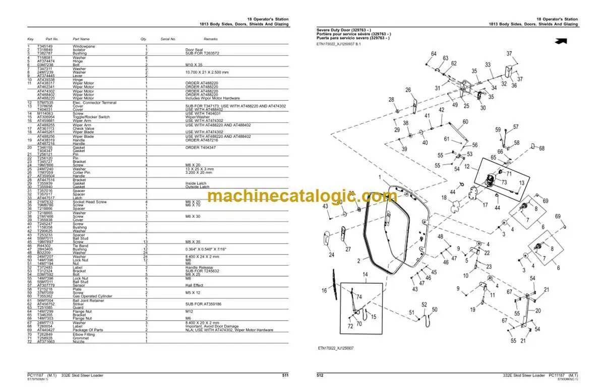 john deere 332e arm cylinder diagram