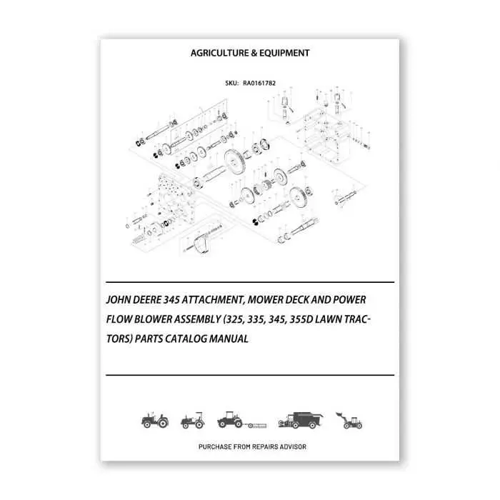 john deere 345 mower belt diagram