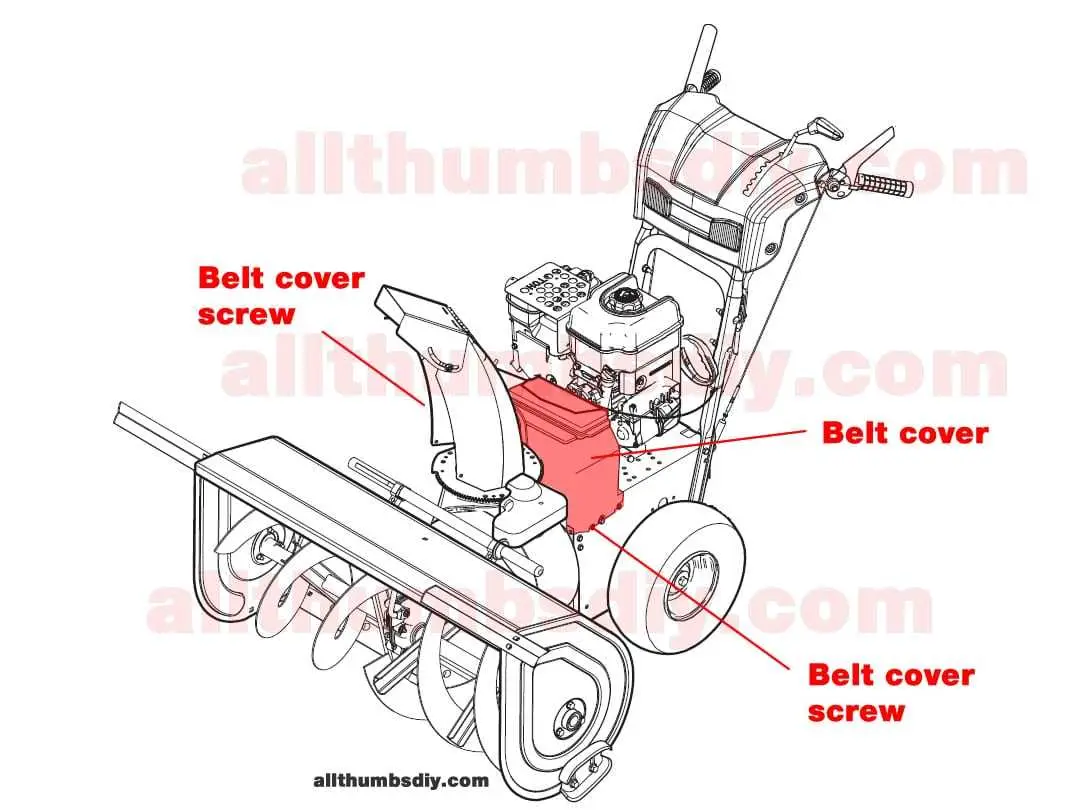 john deere 345 snowblower belt diagram