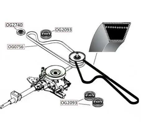 john deere 345 traction belt diagram