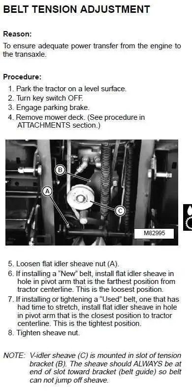 john deere 345 traction belt diagram