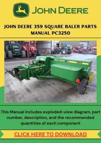 john deere 348 baler parts diagram