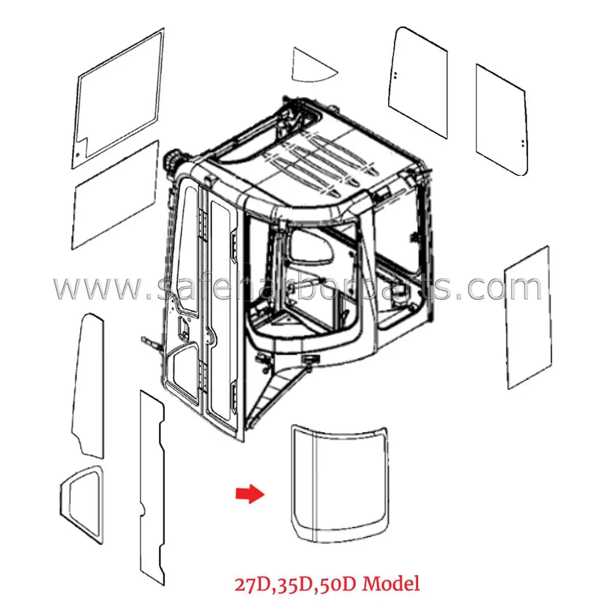 john deere 35d mini excavator parts diagram