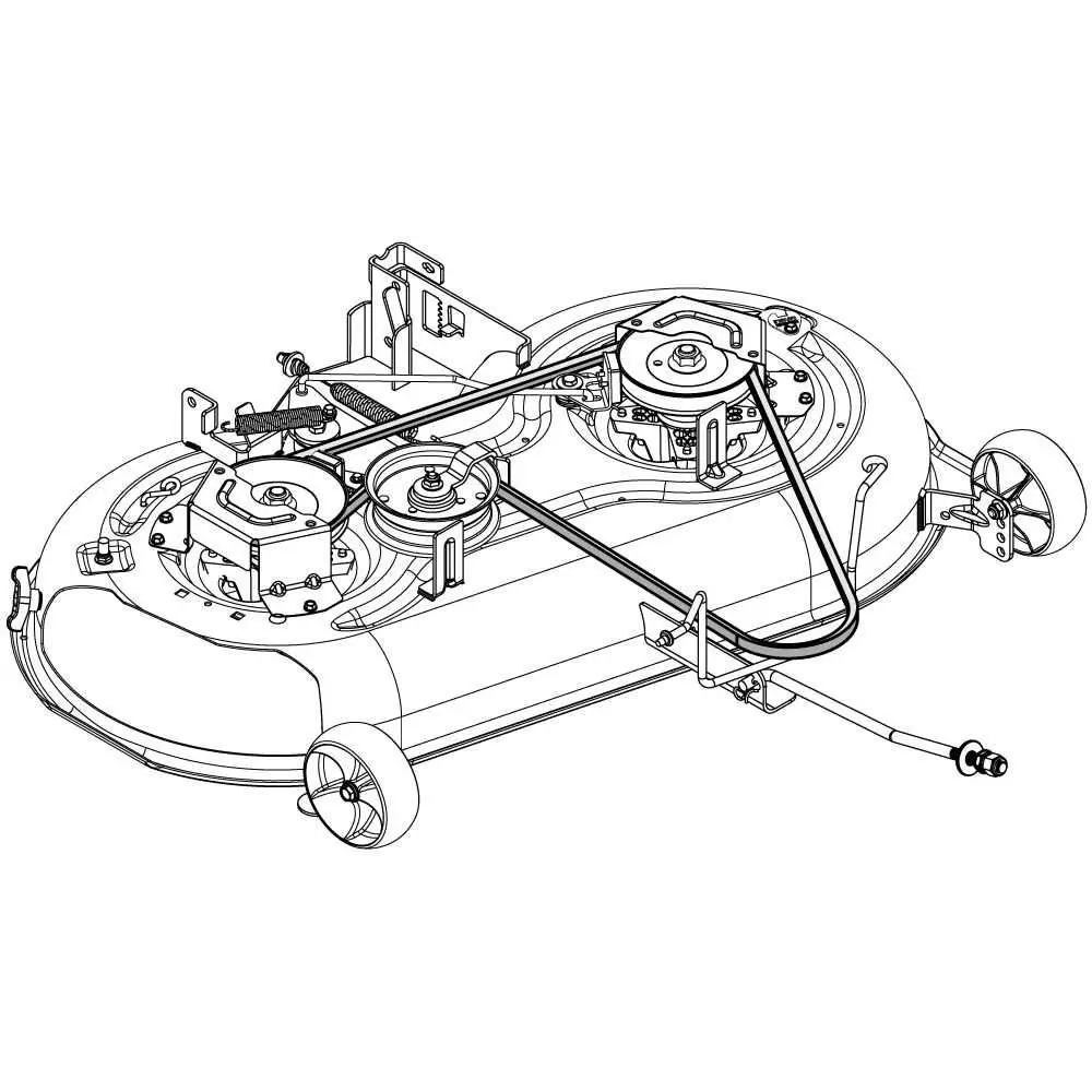 john deere 38 inch mower deck belt diagram