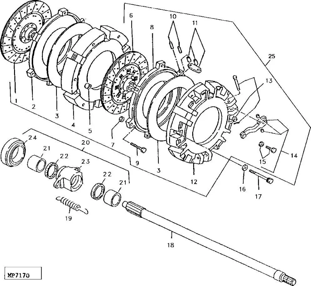 john deere 4020 clutch diagram