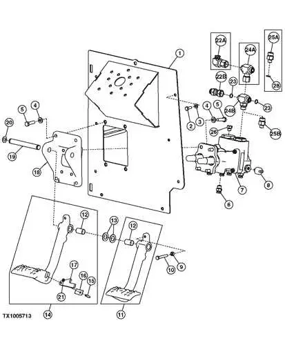 john deere 410gbackhoe parts diagram