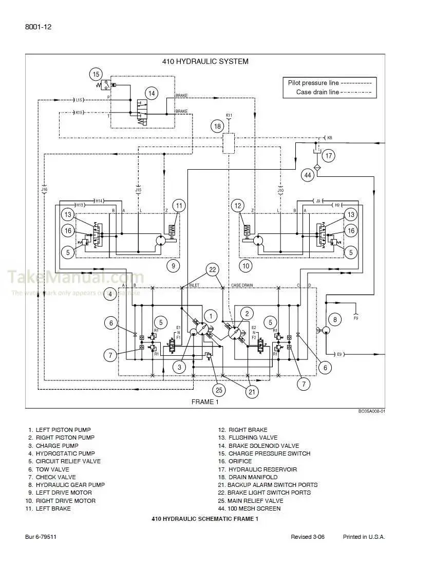 john deere 420 hydraulic system diagram