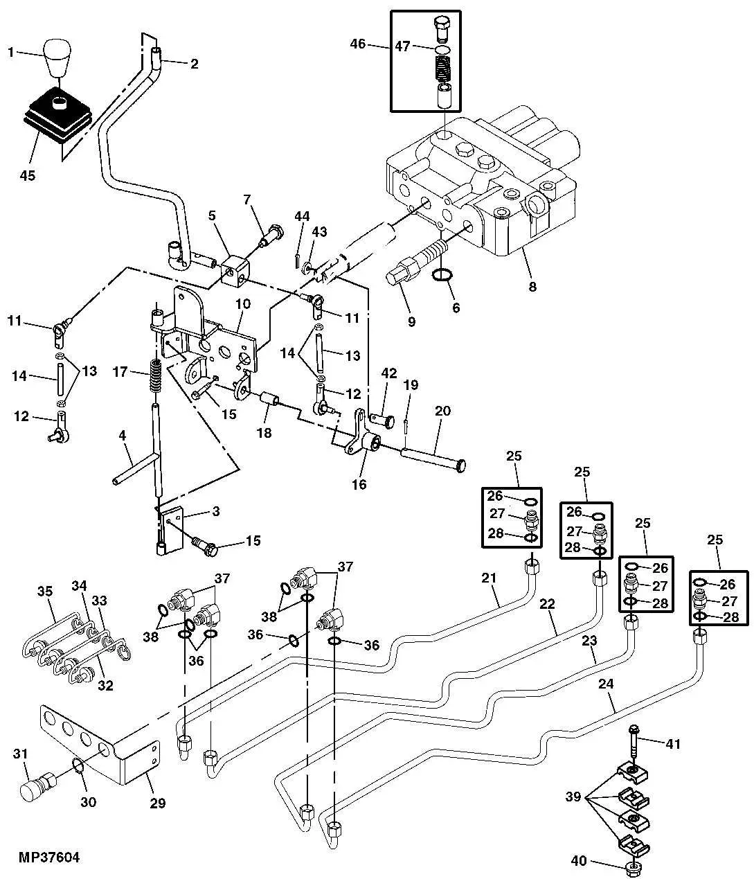 john deere 420 tractor parts diagram