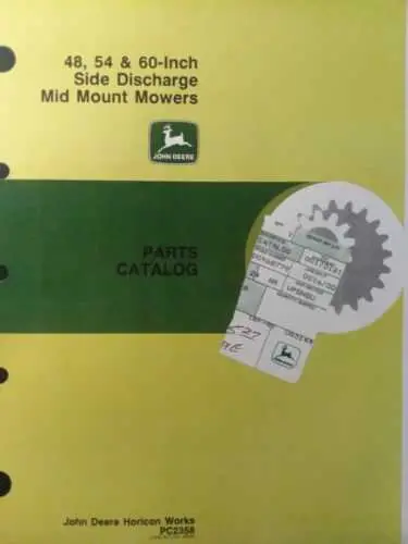 john deere 425 54 inch mower deck parts diagram