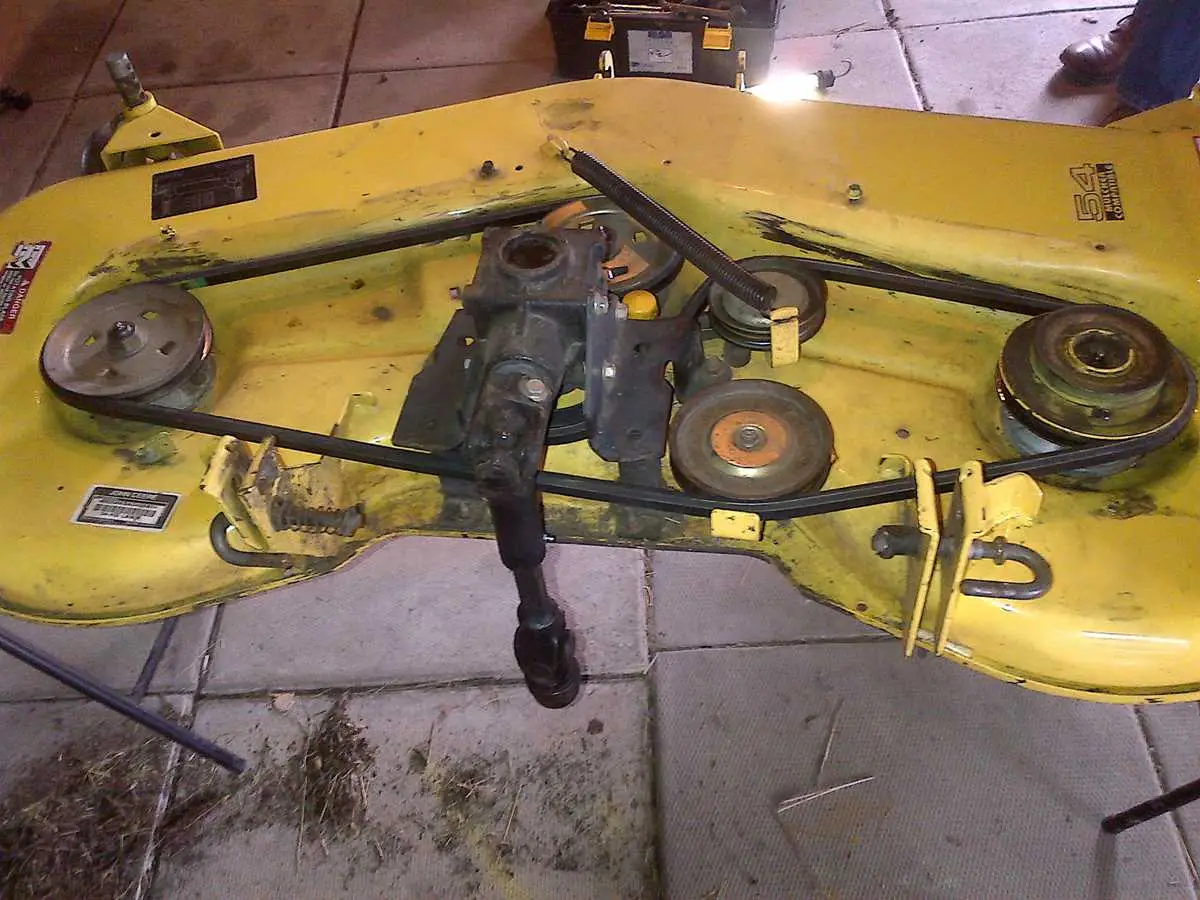 john deere 425 deck diagram