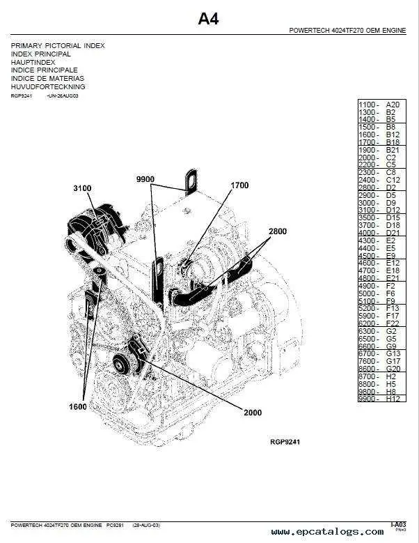 john deere 4300 parts diagram