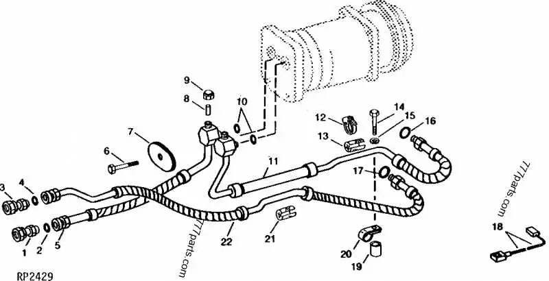 john deere 4430 air conditioner diagram