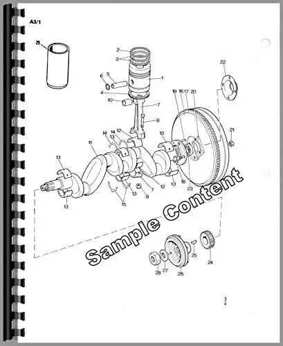 john deere 445 engine parts diagram