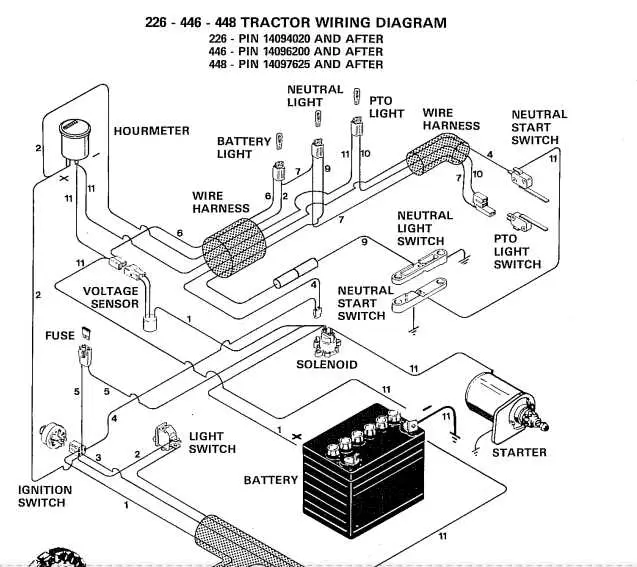 john deere 446 wiring diagram